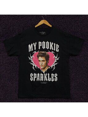 Twilight My Pookie Sparkles Edward T-Shirt Size Large